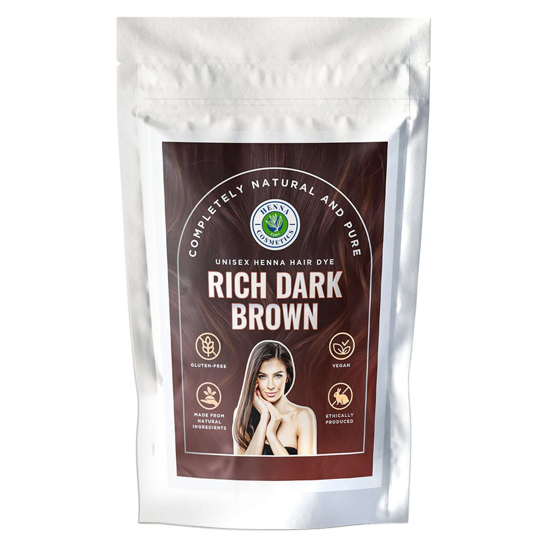 How to Get Deep, Dark Brown Hair Naturally with Our Henna Mix