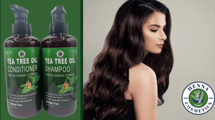 Henna Cosmetics Tea Tree Oil Shampoo / Conditioner kit - Sulfate Paraben Free 16.9 FL oz.