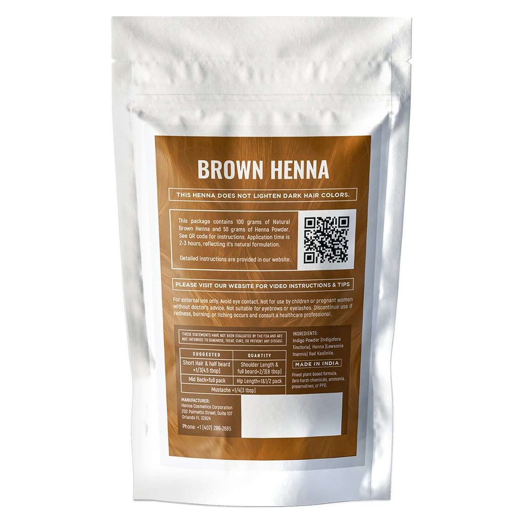 Natural Hair Dye  Mixes | 100 Grams (3.53 oz.) + 50 Grams (1.76 oz.) of Pure Henna | 100% Natural Hair Coloring