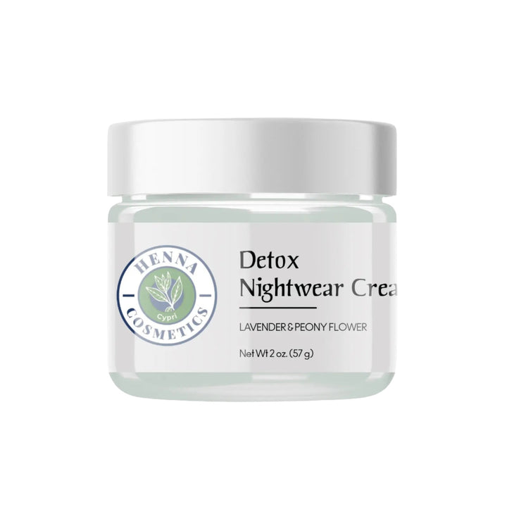 Detox Nightwear Cream 2 oz. - With Vitamin Complex and Lavender - Henna Cosmetics