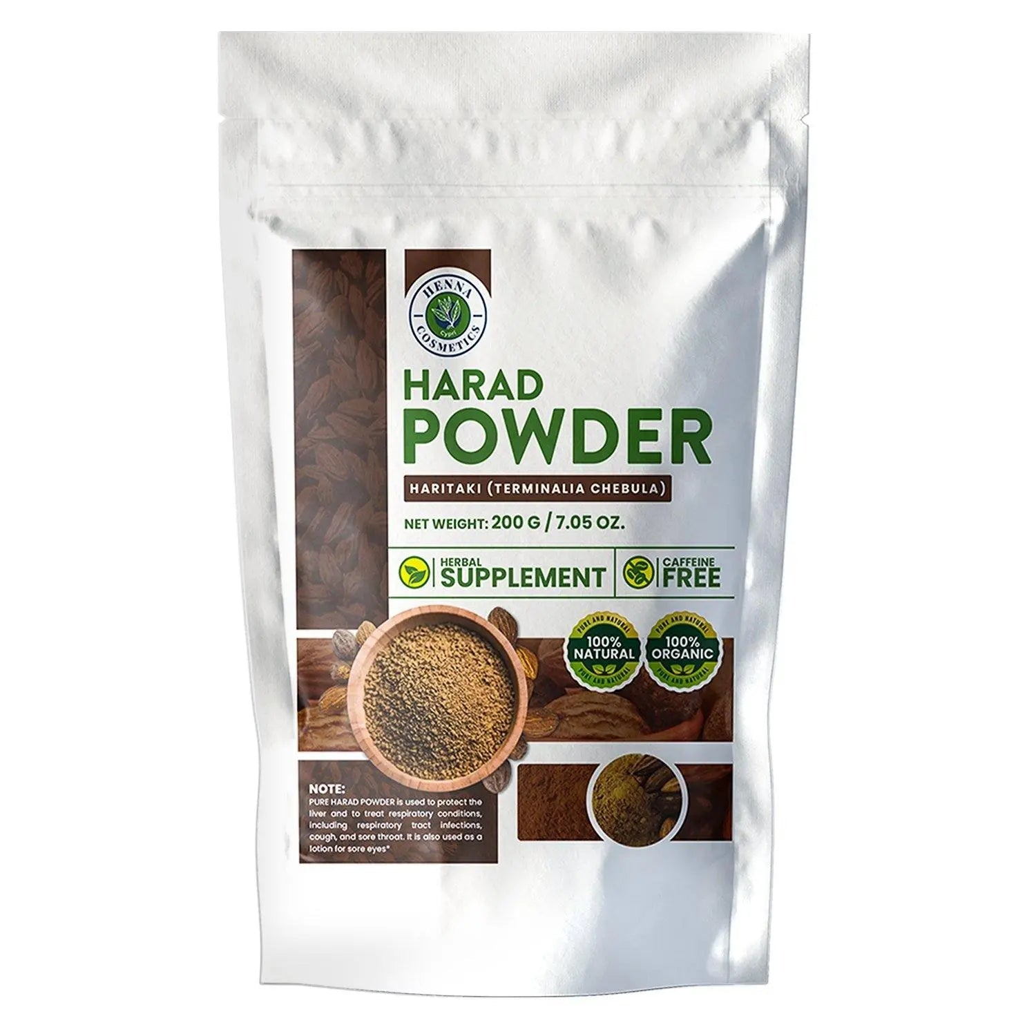 Harda Powder Harad Powder 200 Grams (7.05 oz.) Herbal Supplement - Henna Cosmetics