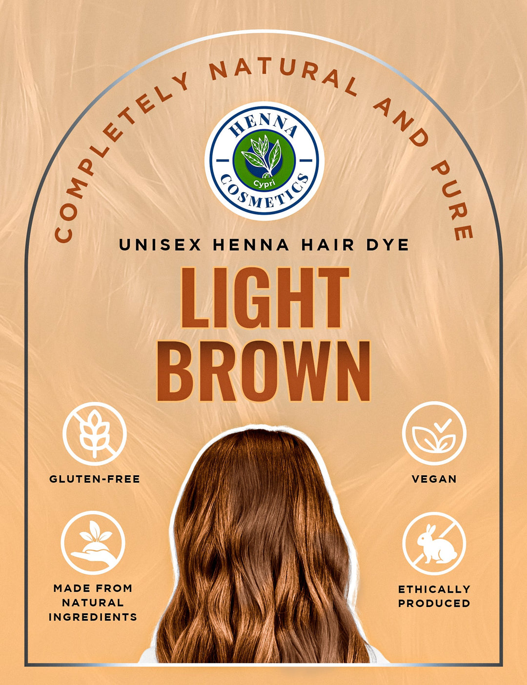 Henna Cosmetics Henna Hair Color & Beard Dye for Men | Orange Red Henna Powder for Hair | Organic Hair Dye without Chemicals 100 Grams+50 Grams Bonus Hair Dyes. - Henna Cosmetics