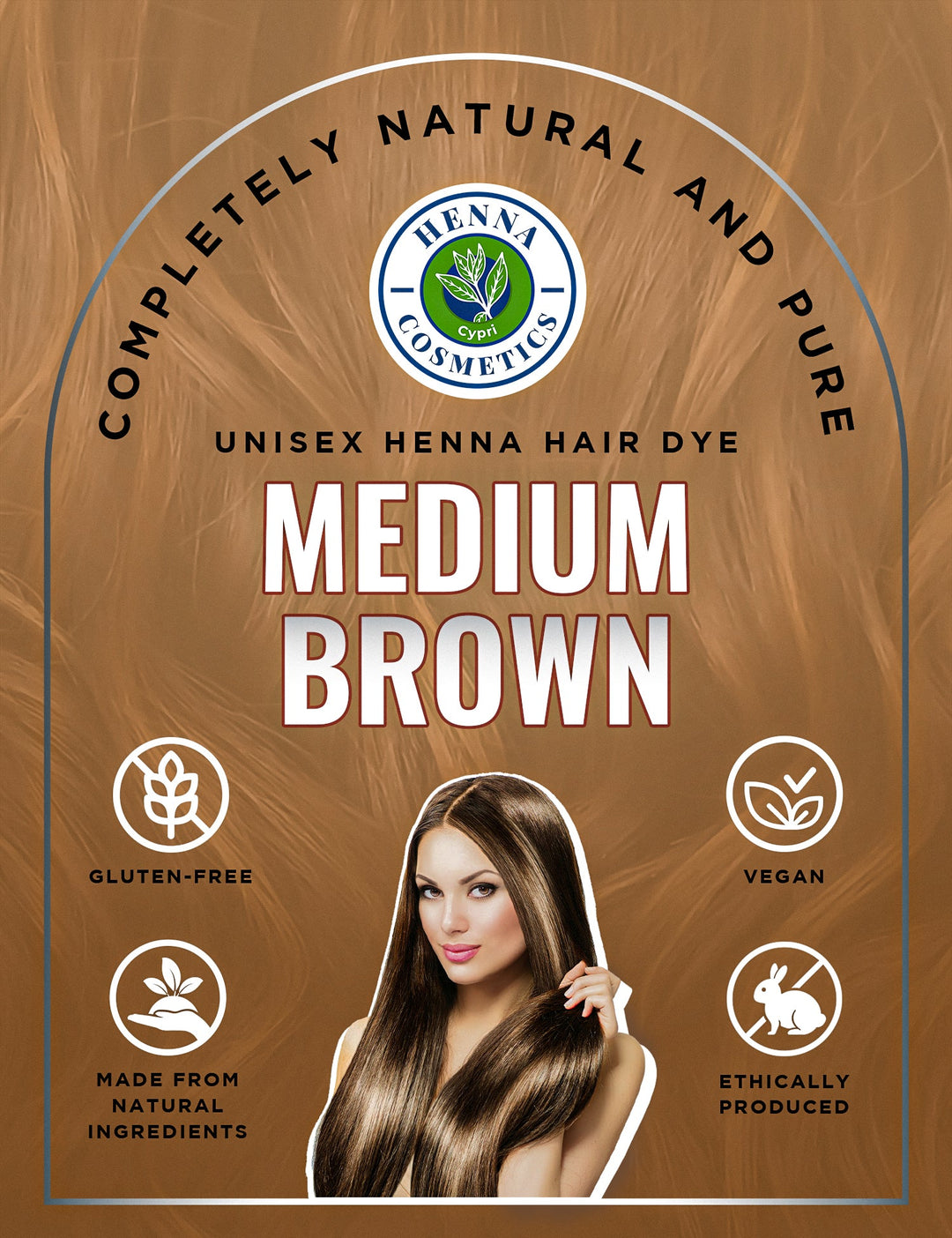 Henna Cosmetics Henna Hair Color & Beard Dye for Men | Orange Red Henna Powder for Hair | Organic Hair Dye without Chemicals 100 Grams+50 Grams Bonus Hair Dyes. - Henna Cosmetics