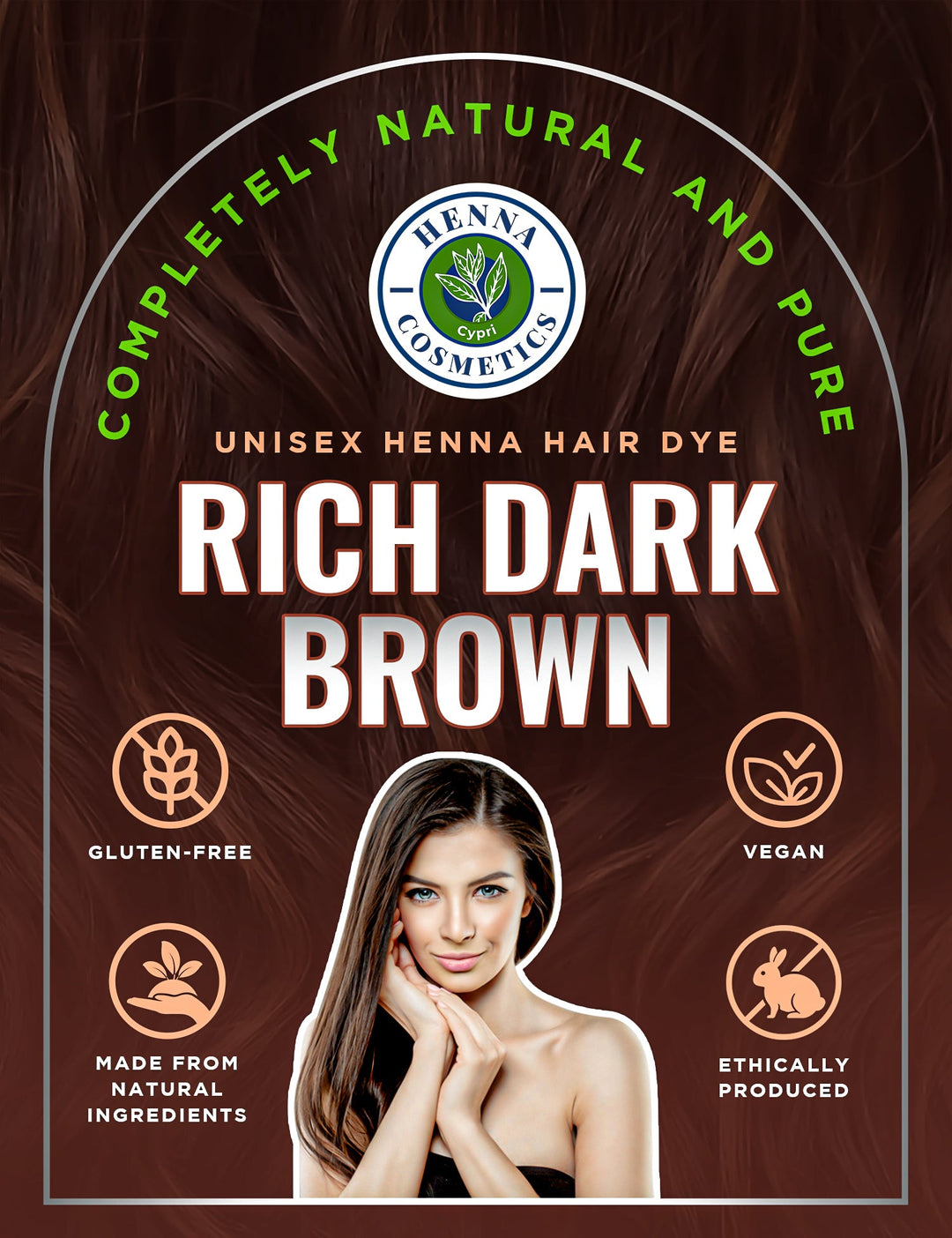 Short hair bundle: natural henna hair dye kit plus pure henna powder