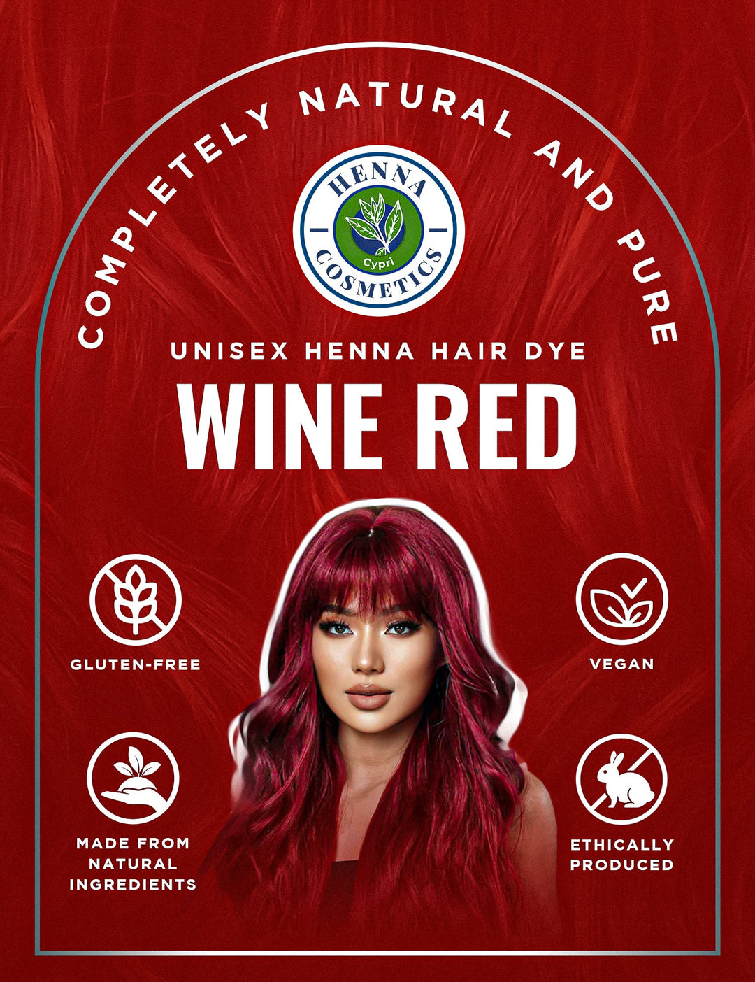 Henna Cosmetics Henna Hair Color & Beard Dye for Men | Orange Red Henna Powder for Hair | Organic Hair Dye without Chemicals 100 Grams+50 Grams Bonus Hair Dyes. - Henna Cosmetics