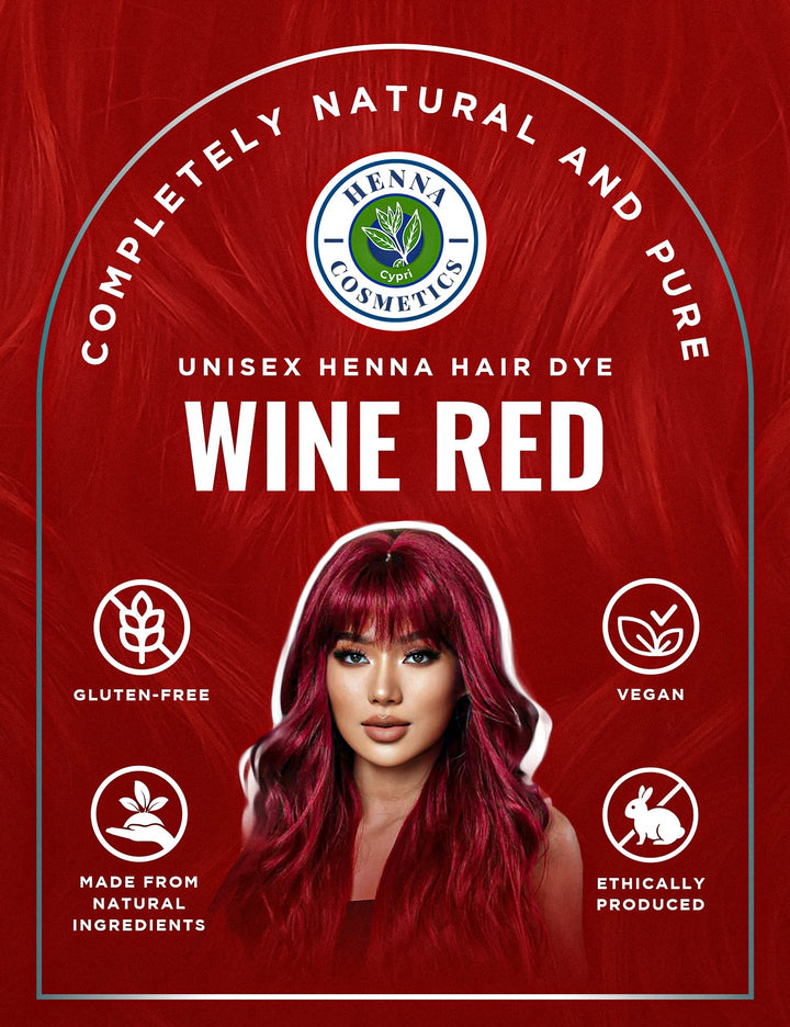 Henna Cosmetics Henna Hair Color & Beard Dye for Men | Orange Red Henna Powder for Hair | Organic Hair Dye without Chemicals 100 Grams+50 Grams Bonus Hair Dyes. - Henna Cosmetics