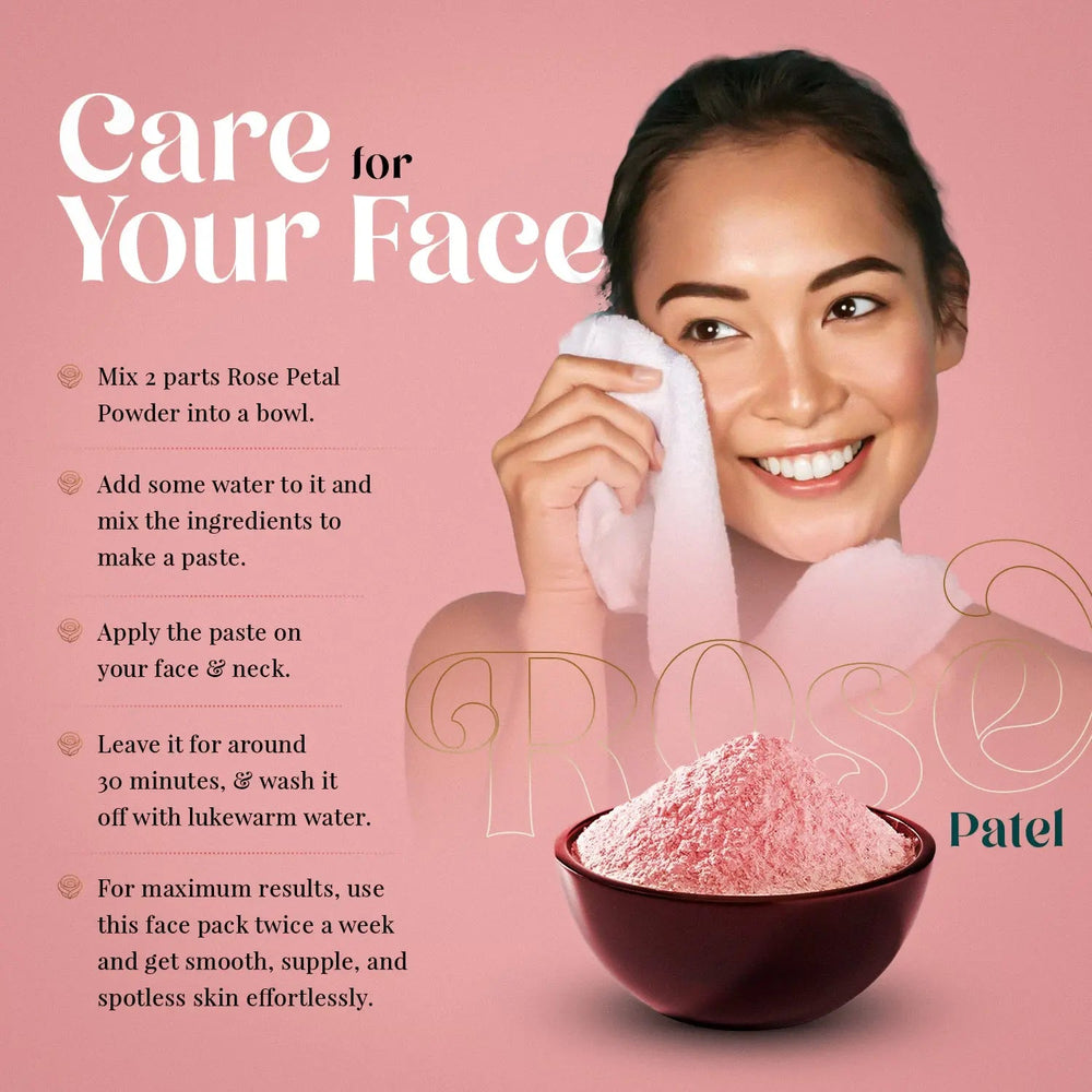 Rose Petal Powder 100 Grams (3.53 oz.) Skin and Hair Mask Formulation ...